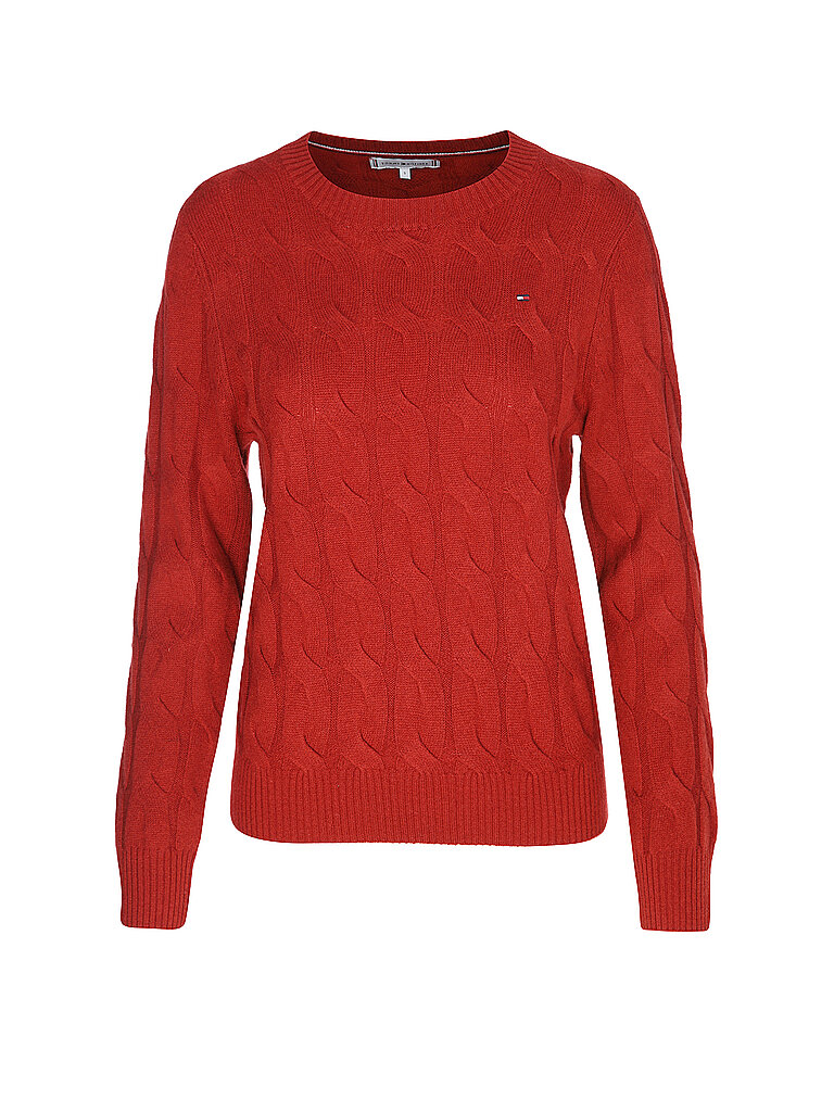 TOMMY HILFIGER Pullover rot | L von Tommy Hilfiger