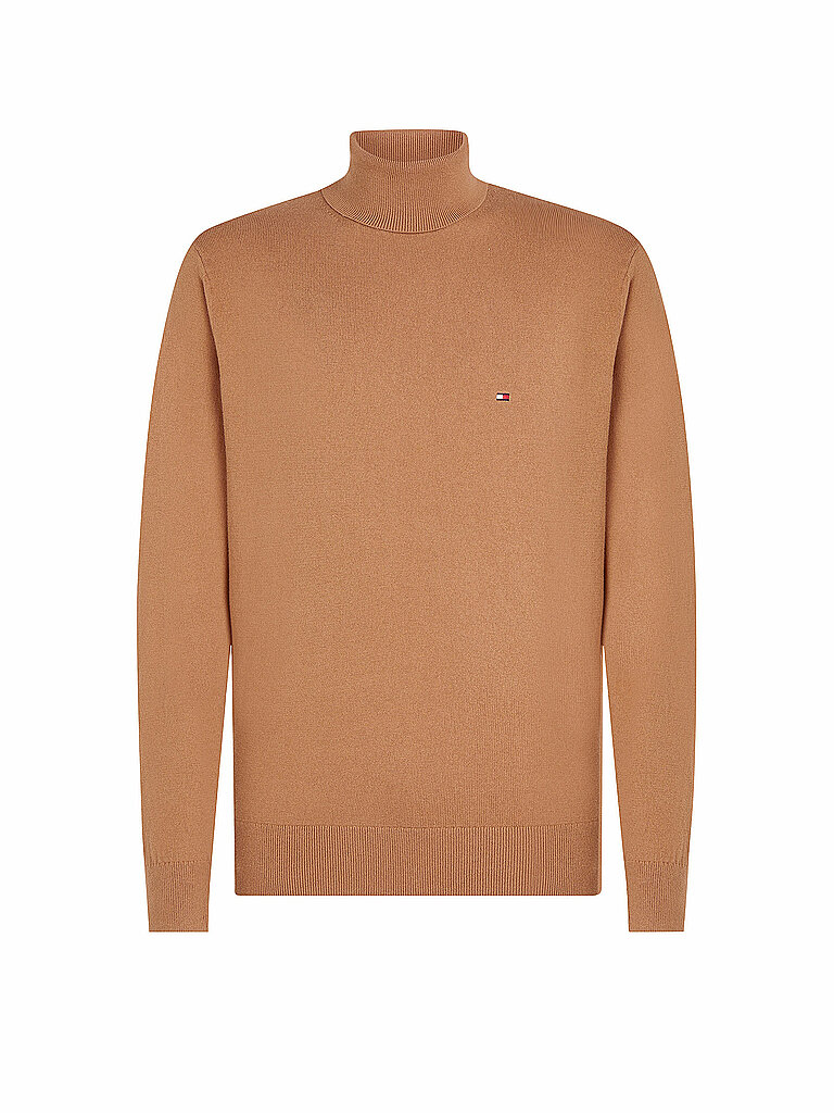 TOMMY HILFIGER Rollkragenpullover  camel | M von Tommy Hilfiger