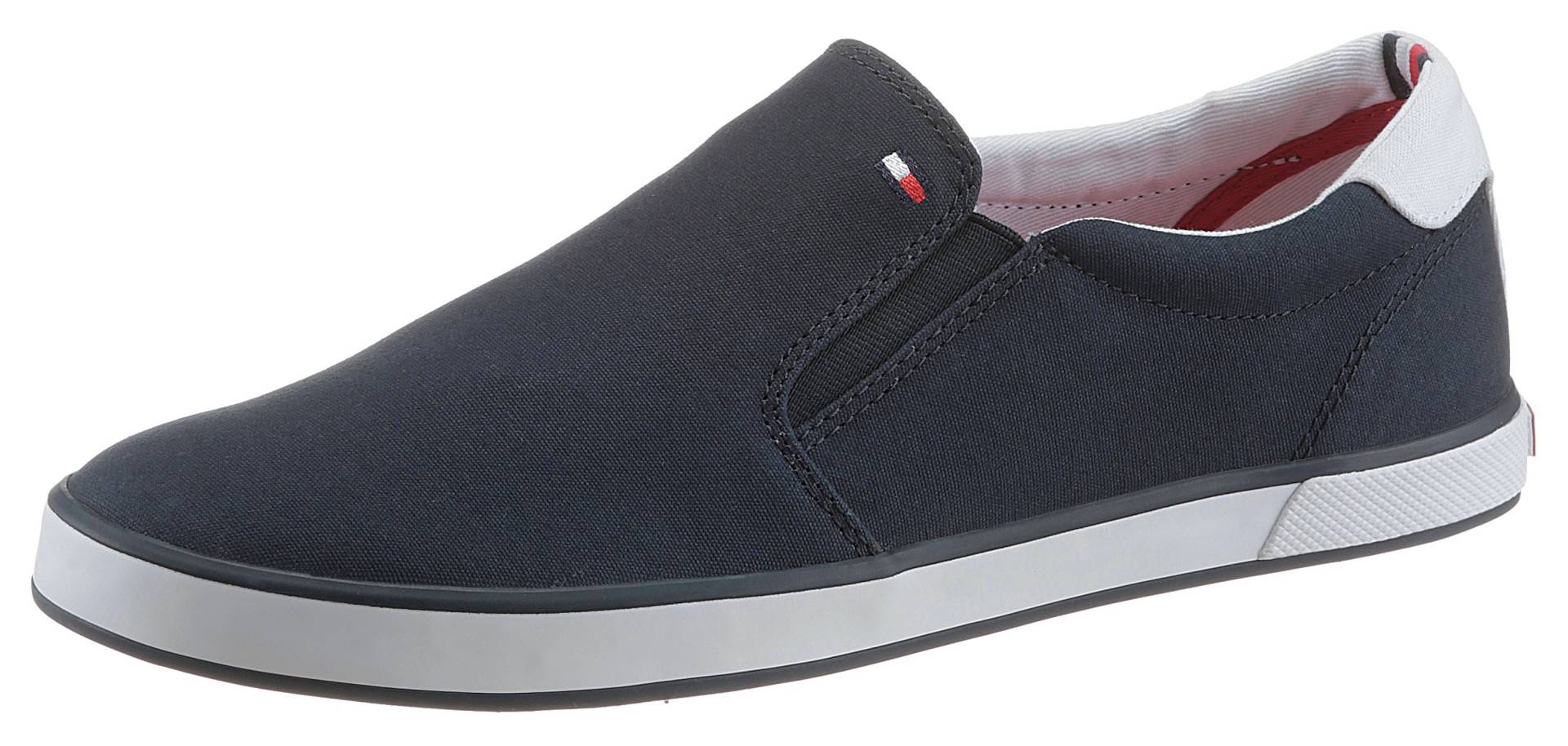 Tommy Hilfiger Slip-On Sneaker »ICONIC SLIP ON SNEAKER«, Slipper, Freizeitschuh, Halbschuh mit seitlichen Stretcheinsätzen von Tommy Hilfiger