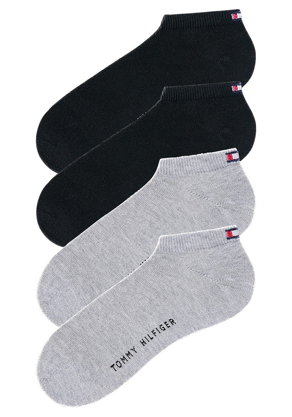 Tommy Hilfiger Sneakersocken, (4 Paar), mit Markenlogo von Tommy Hilfiger