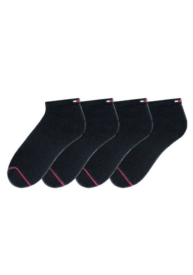Tommy Hilfiger Sneakersocken, (4 Paar), mit Fussfrotteé von Tommy Hilfiger