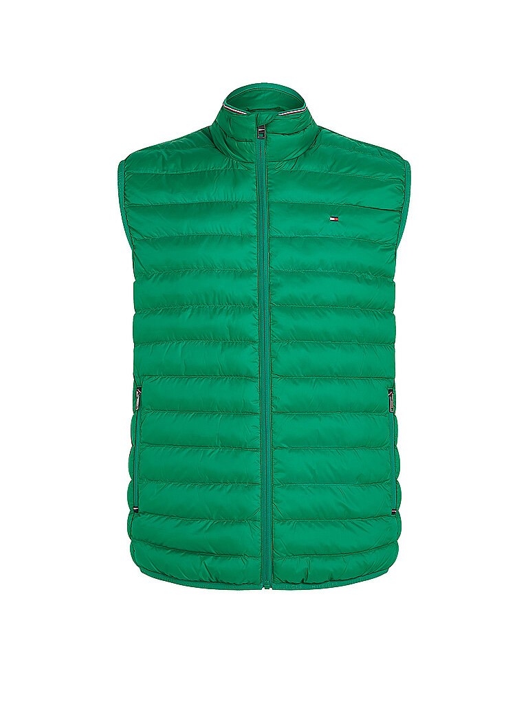 TOMMY HILFIGER Steppgilet  grün | XL von Tommy Hilfiger