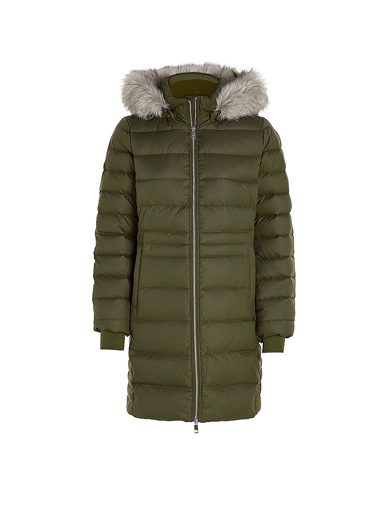 TOMMY HILFIGER Steppmantel olive | M von Tommy Hilfiger