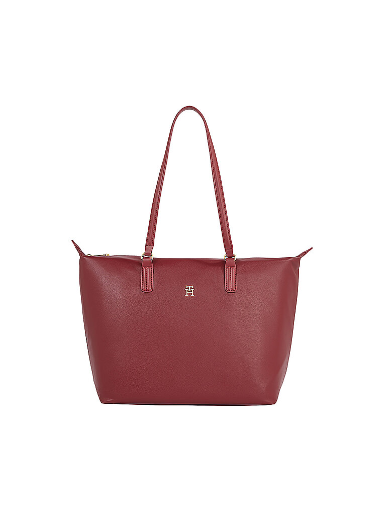 TOMMY HILFIGER Tasche - Shopper POPPY dunkelrot von Tommy Hilfiger