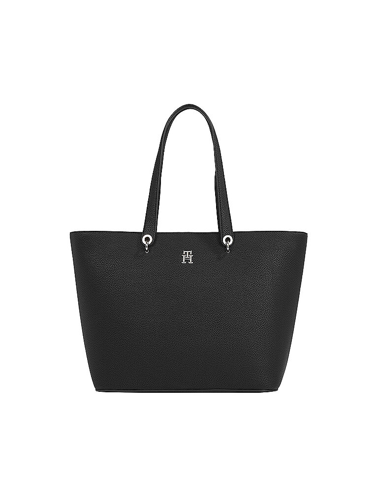 TOMMY HILFIGER Tasche - Shopper TH EMBLEM schwarz von Tommy Hilfiger