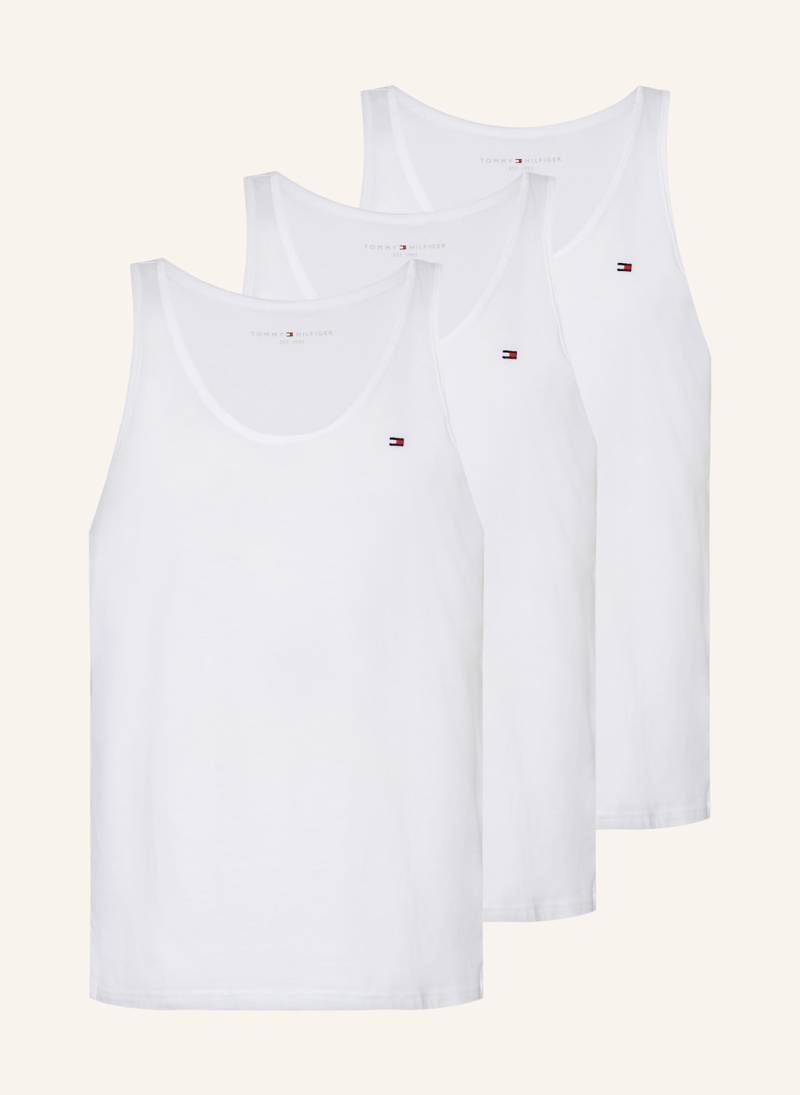 Tommy Hilfiger 3er-Pack Unterhemden Signature Solids Essentials weiss von Tommy Hilfiger