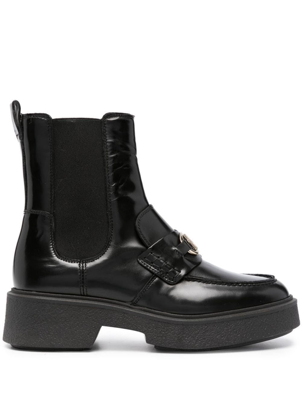 Tommy Hilfiger 45mm logo-plaque ankle boots - Black von Tommy Hilfiger