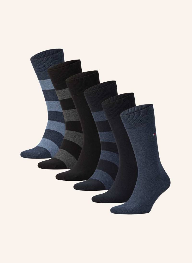 Tommy Hilfiger 6er-Pack Socken Rugby schwarz von Tommy Hilfiger