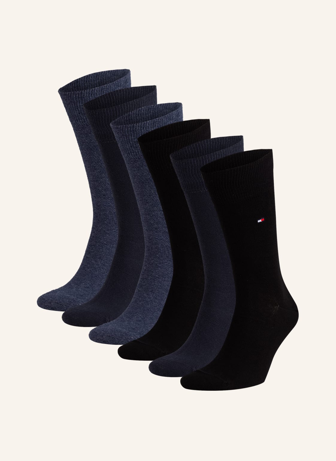 Tommy Hilfiger 6er-Pack Strümpfe blau von Tommy Hilfiger