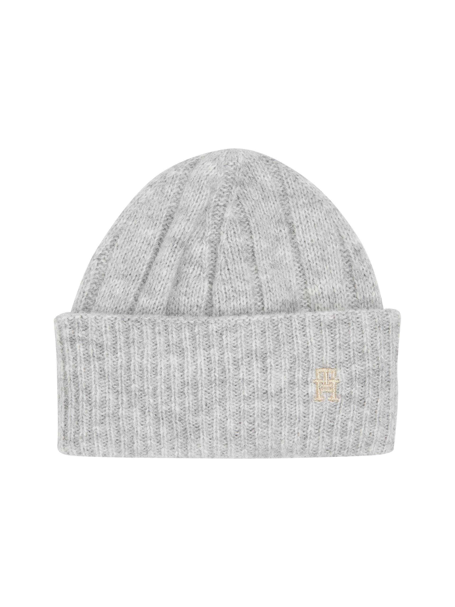 Tommy Hilfiger Beanie »TH TIMELESS BEANIE«, Beanie mit Monogramm-Emblem von Tommy Hilfiger