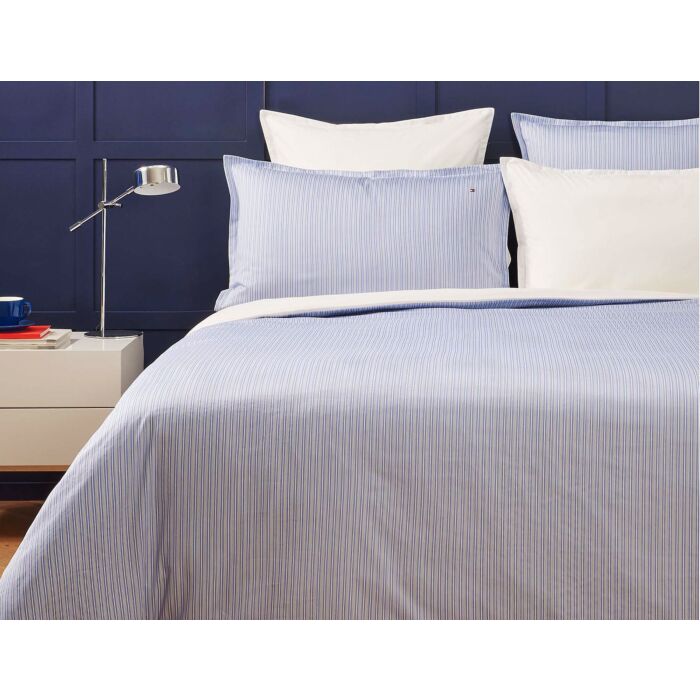 Tommy Hilfiger Bettwäsche Refined Stripes – Duvetbezug – 200x210 cm von Tommy Hilfiger