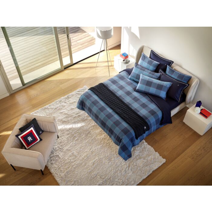 Tommy Hilfiger Bettwäsche Tartan Heritage blau kariert – Duvetbezug – 240x240 cm von Tommy Hilfiger