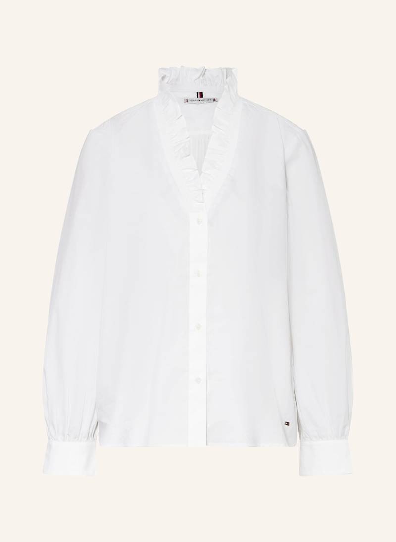 Tommy Hilfiger Bluse Mit Rüschen weiss von Tommy Hilfiger
