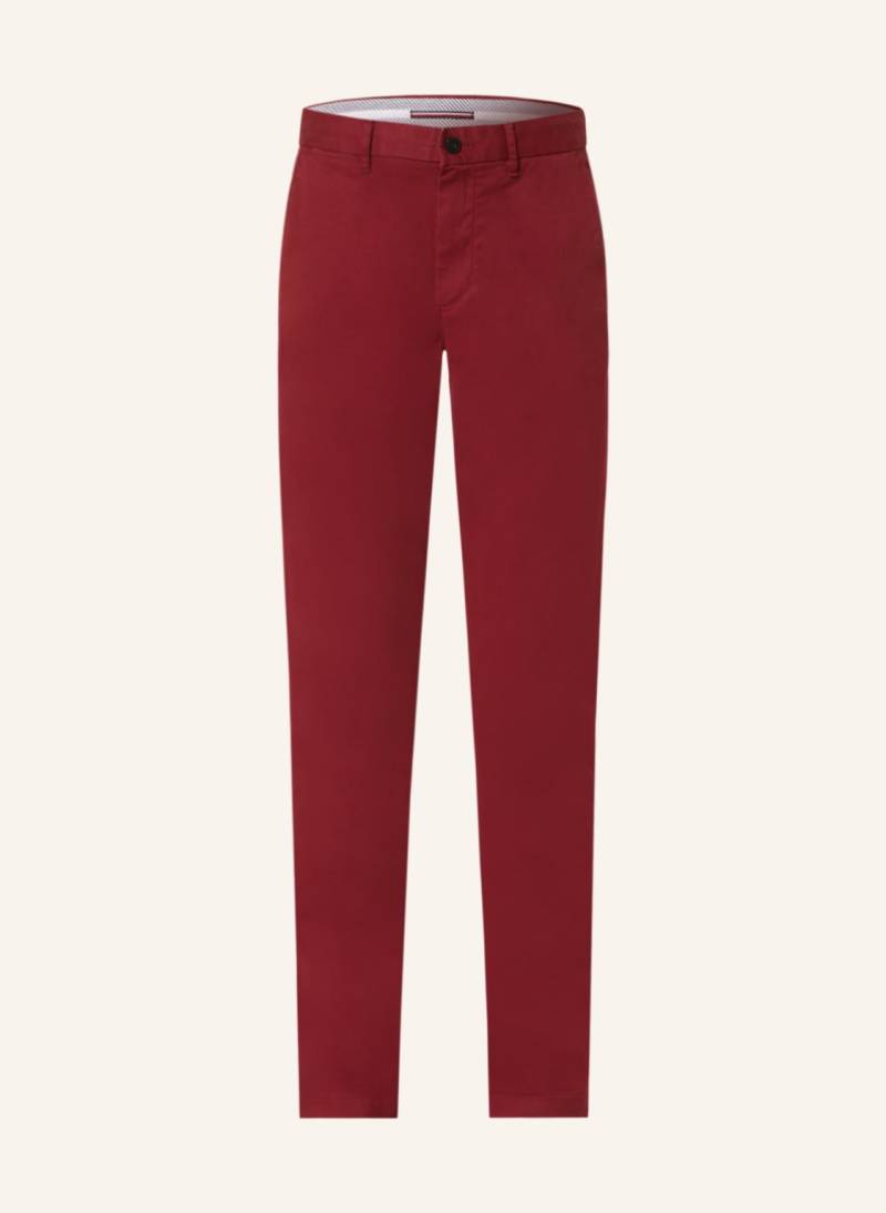 Tommy Hilfiger Chino Bleecker Slim Fit rot von Tommy Hilfiger