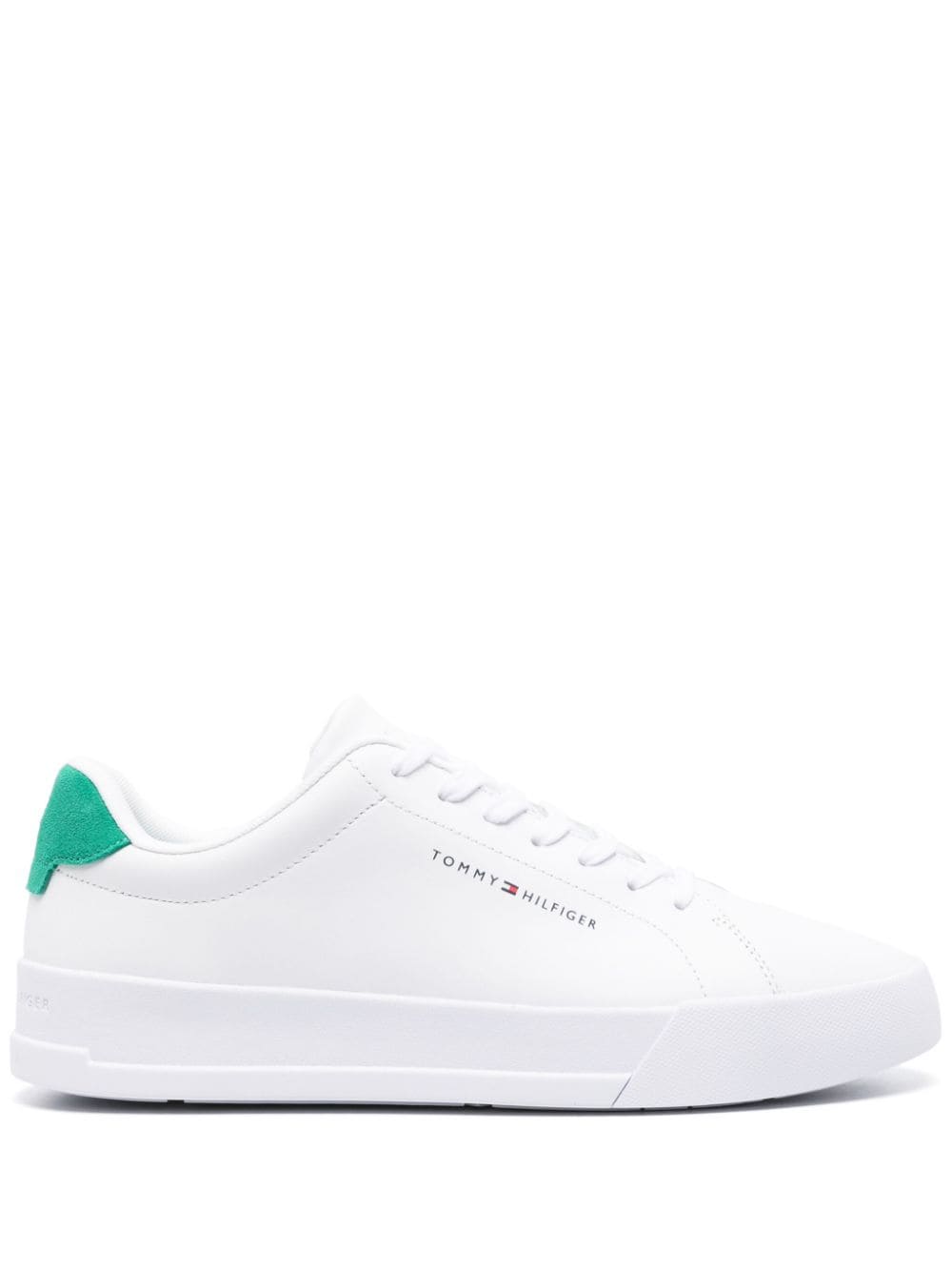 Tommy Hilfiger Court low-top leather sneakers - White von Tommy Hilfiger