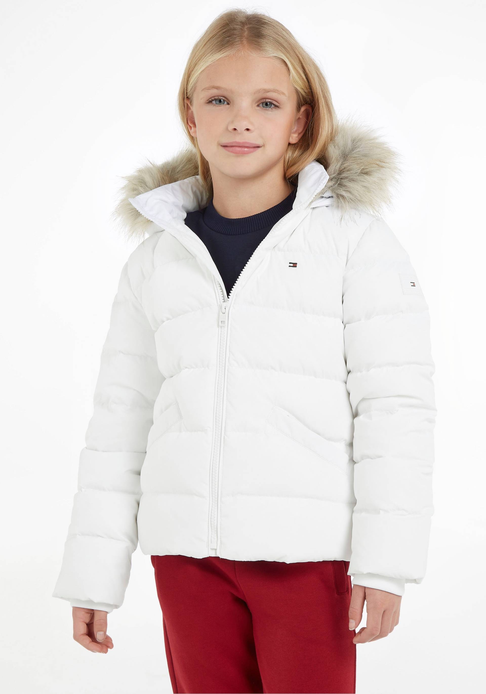 Tommy Hilfiger Daunenjacke »ESSENTIAL DOWN FUR HOOD JACKET«, mit Kapuze von Tommy Hilfiger