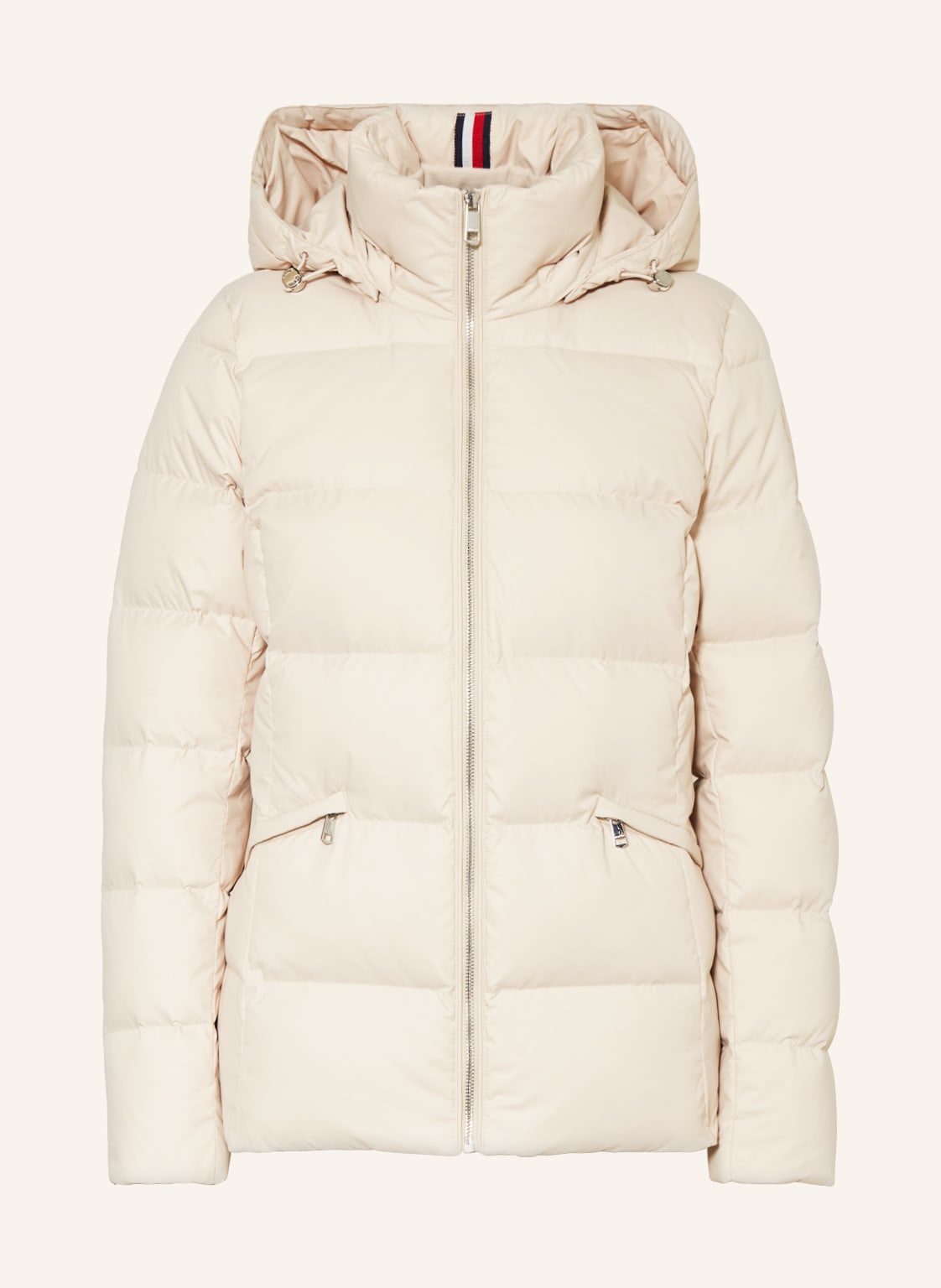 Tommy Hilfiger Daunenjacke Mit Abnehmbarer Kapuze beige von Tommy Hilfiger