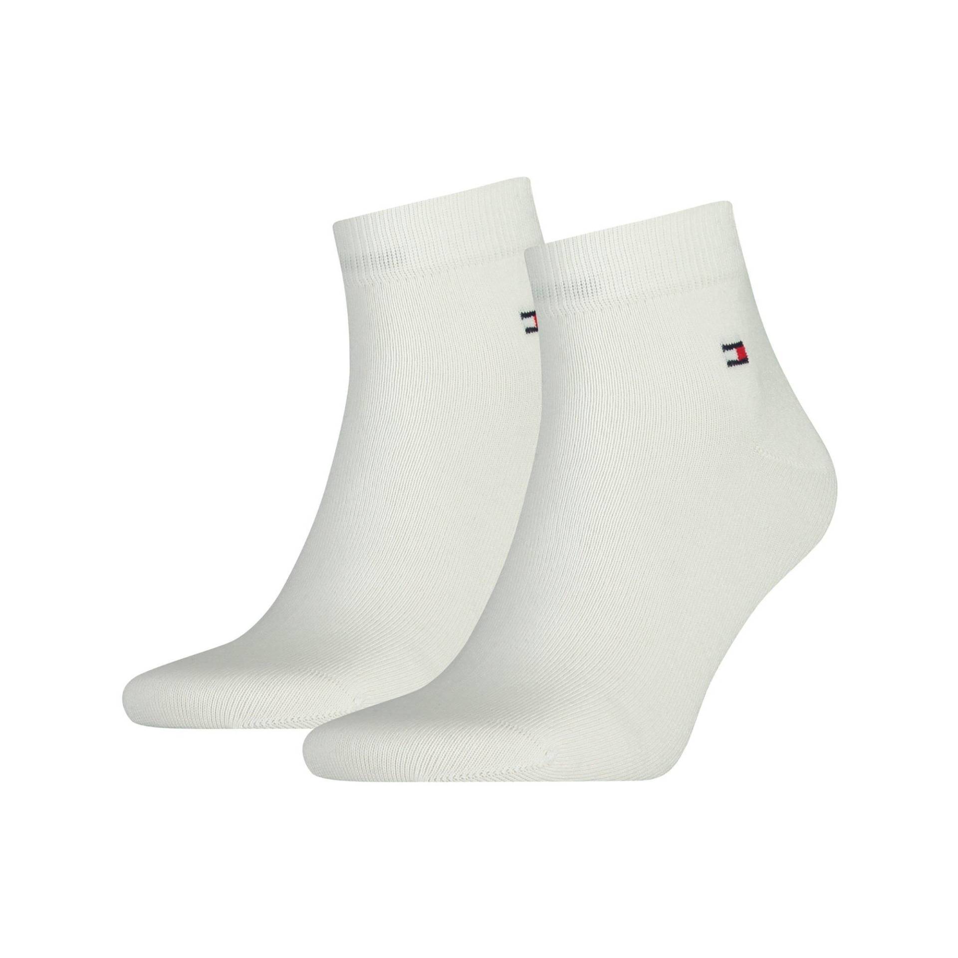 Duopack, Knöchellange Socken Herren Weiss 43-46 von TOMMY HILFIGER