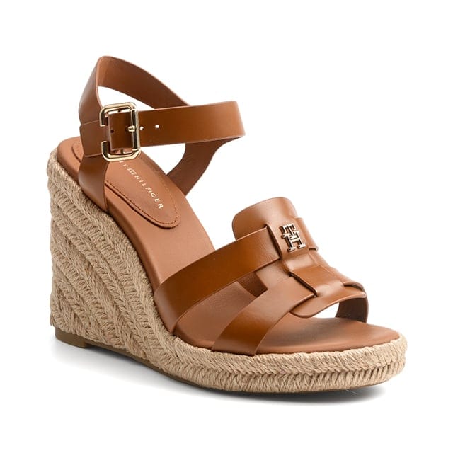 Tommy hilfiger ESPADRILLE HIGH WEDGE LEATHER-40 40 von Tommy hilfiger