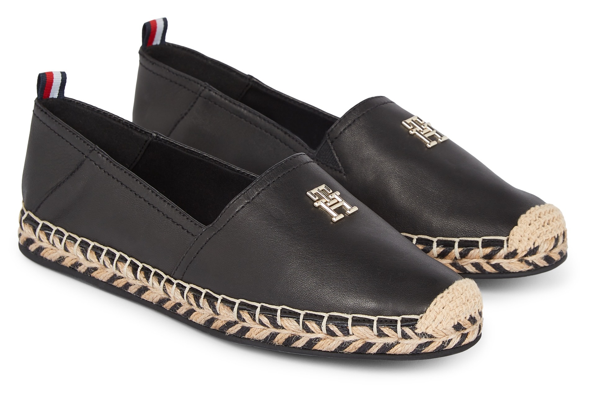 Tommy Hilfiger Espadrille »TH LEATHER FLAT ESPADRILLE« von Tommy Hilfiger