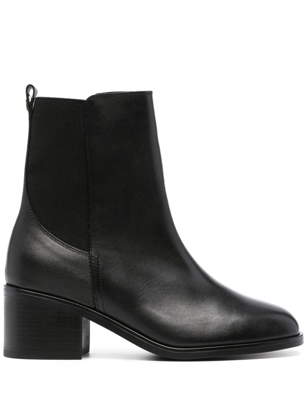 Tommy Hilfiger Essential 55mm leather ankle boots - Black von Tommy Hilfiger