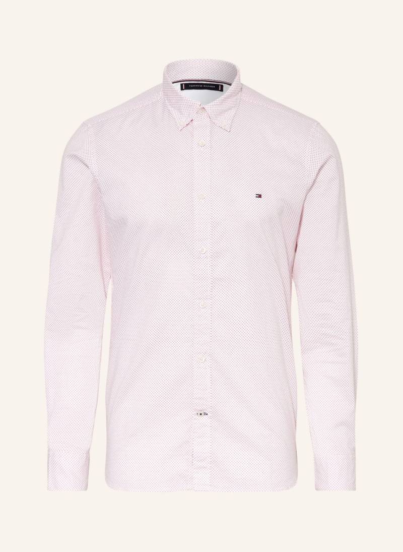 Tommy Hilfiger Hemd Flex Slim Fit rot von Tommy Hilfiger