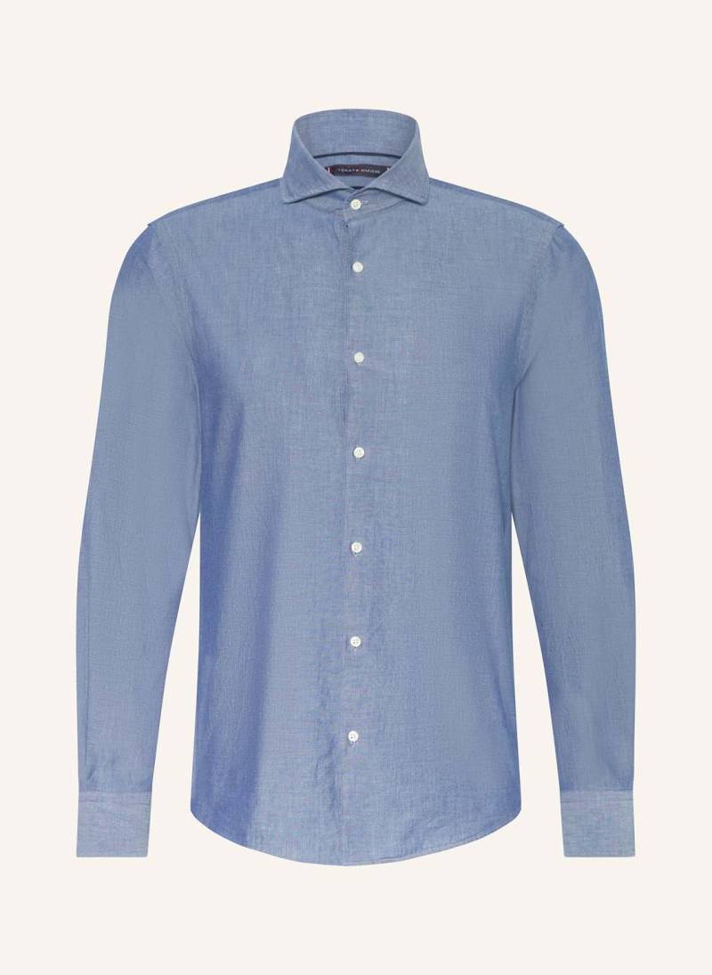 Tommy Hilfiger Hemd Slim Fit In Jeansoptik blau von Tommy Hilfiger
