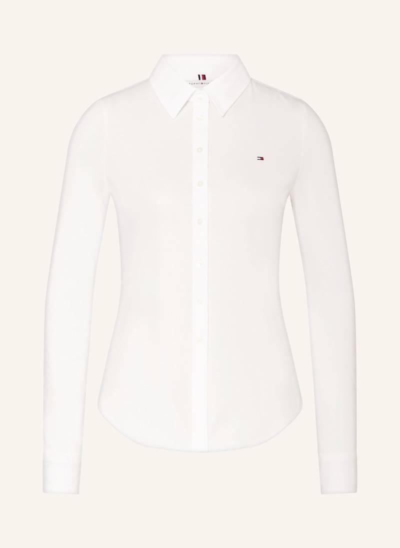 Tommy Hilfiger Hemdbluse Aus Piqué weiss von Tommy Hilfiger