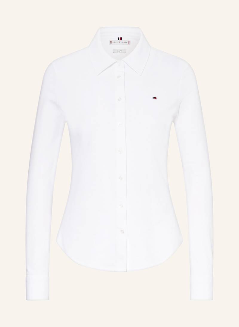 Tommy Hilfiger Hemdbluse Aus Piqué weiss von Tommy Hilfiger