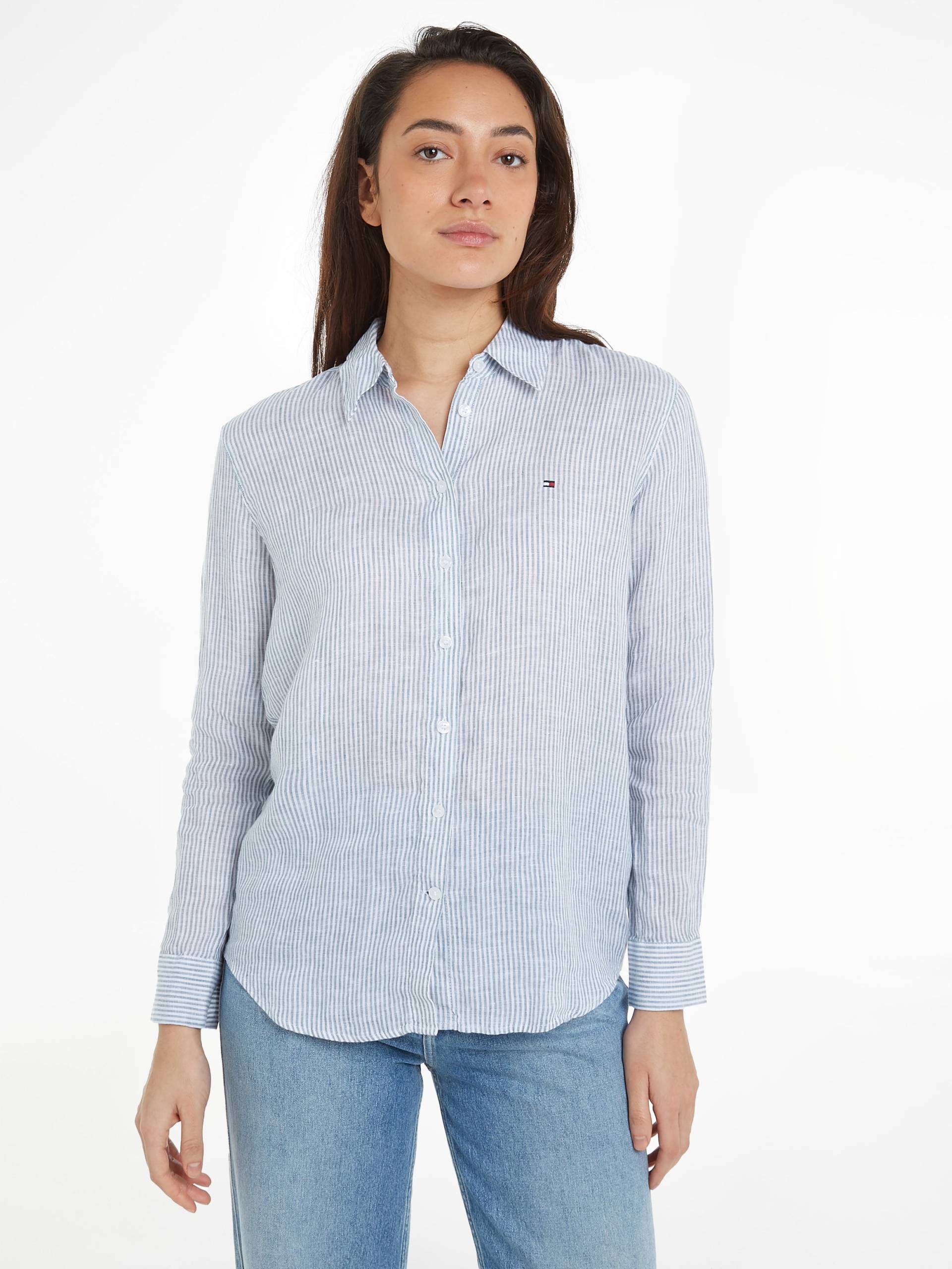 Tommy Hilfiger Hemdbluse »LINEN STP RELAXED SHIRT LS« von Tommy Hilfiger