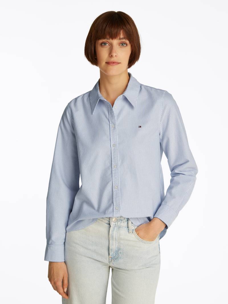 Tommy Hilfiger Hemdbluse »OXFORD RELAXED FIT SHIRT«, mit aufgestickter Flag von Tommy Hilfiger
