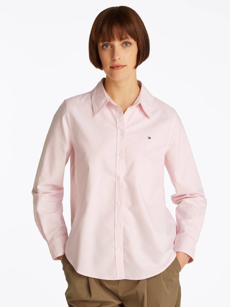 Tommy Hilfiger Hemdbluse »OXFORD RELAXED FIT SHIRT«, mit aufgestickter Flag von Tommy Hilfiger