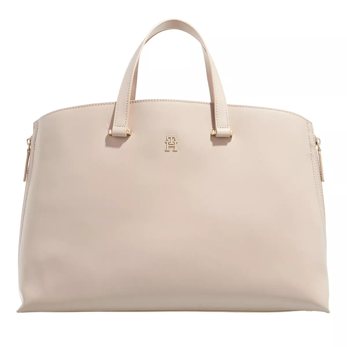 Tommy Hilfiger Henkeltasche - Im Jap Th Modern Med Tote - Gr. unisize - in Beige - für Damen von Tommy Hilfiger