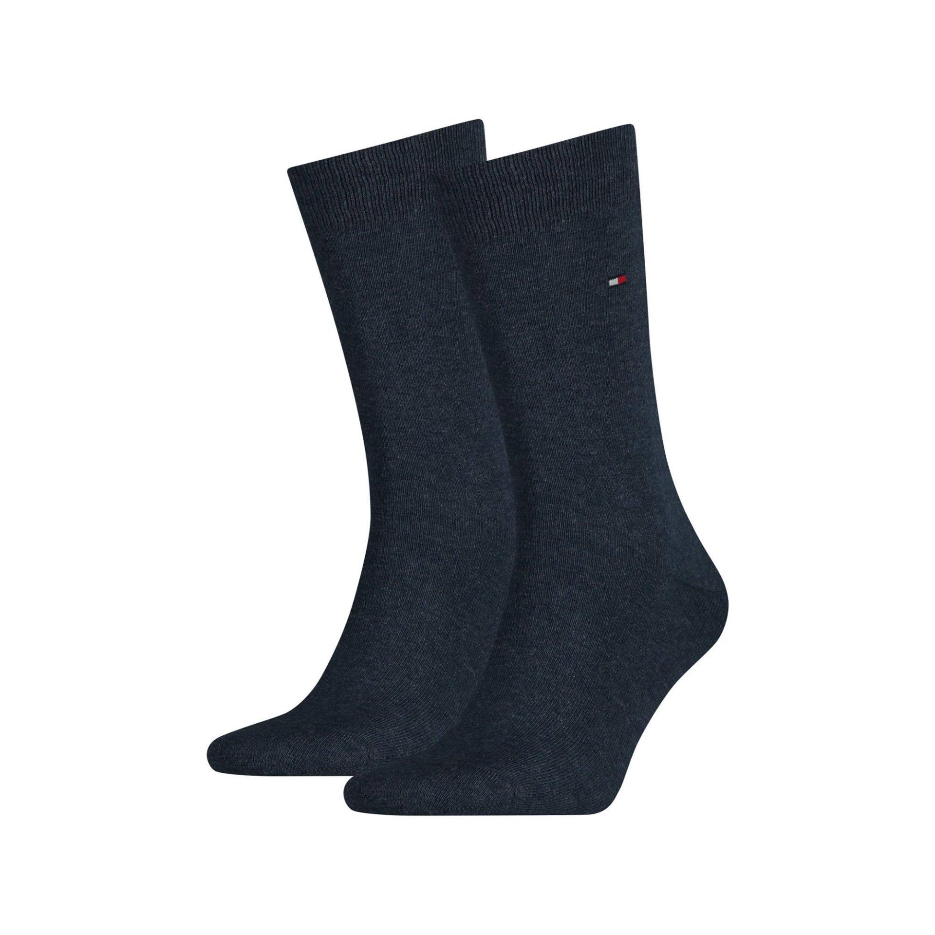Duopack, Wadenlange Socken Herren Jeans 43-46 von TOMMY HILFIGER