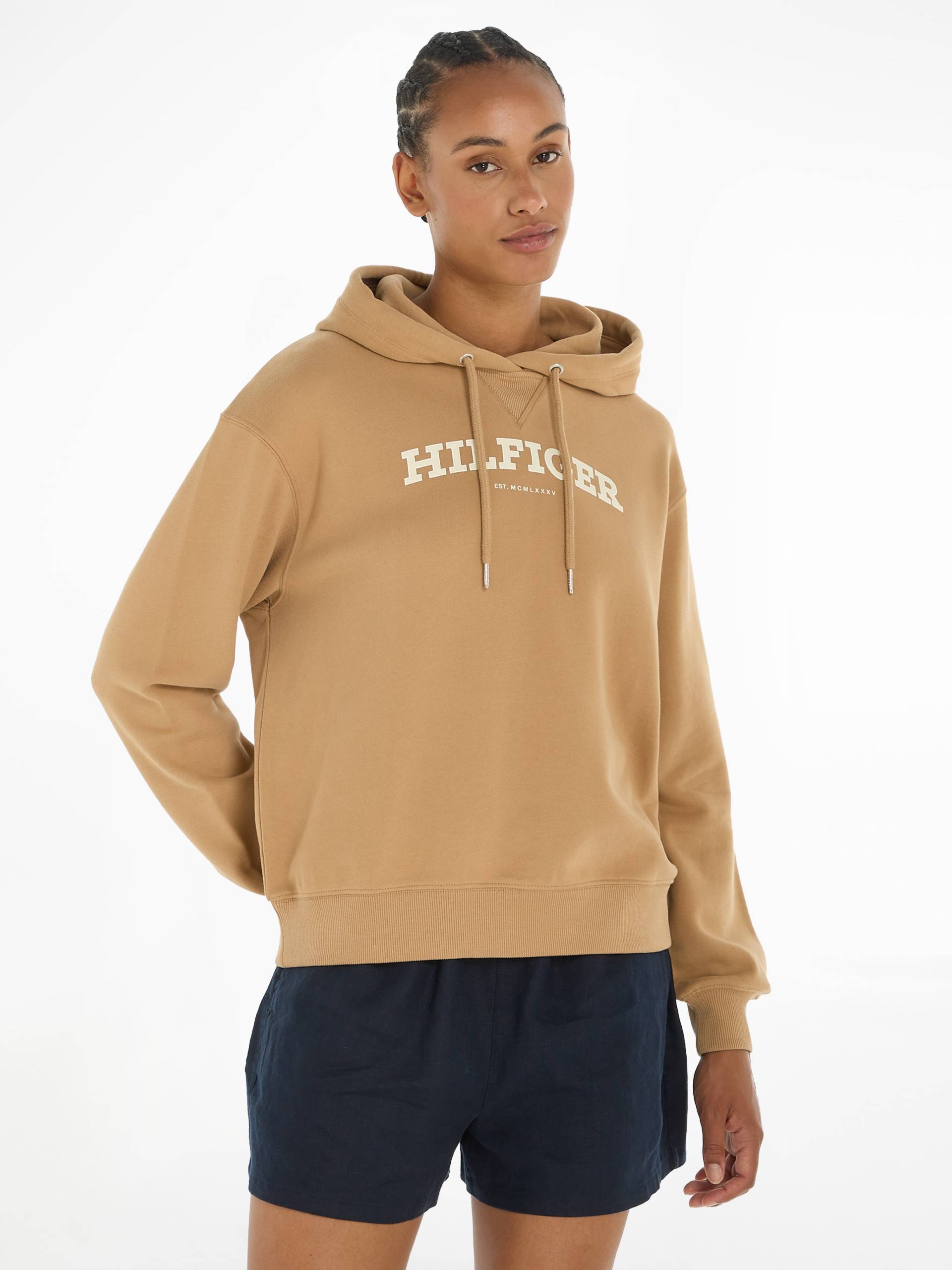 Tommy Hilfiger Hoodie »REG MONOTYPE FLOCK HOODIE« von Tommy Hilfiger