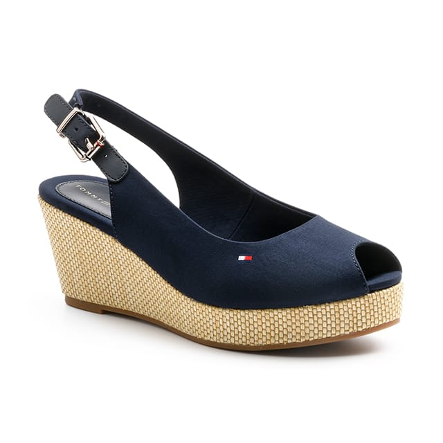 Tommy Hilfiger ICONIC ELBA SLING BACK WEDGE-40 40 von Tommy Hilfiger