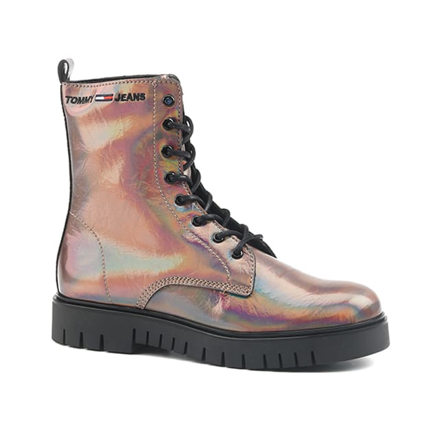 Tommy Hilfiger IRIDESCENT PATENT LACE UP BOOT-36 36 von Tommy Hilfiger