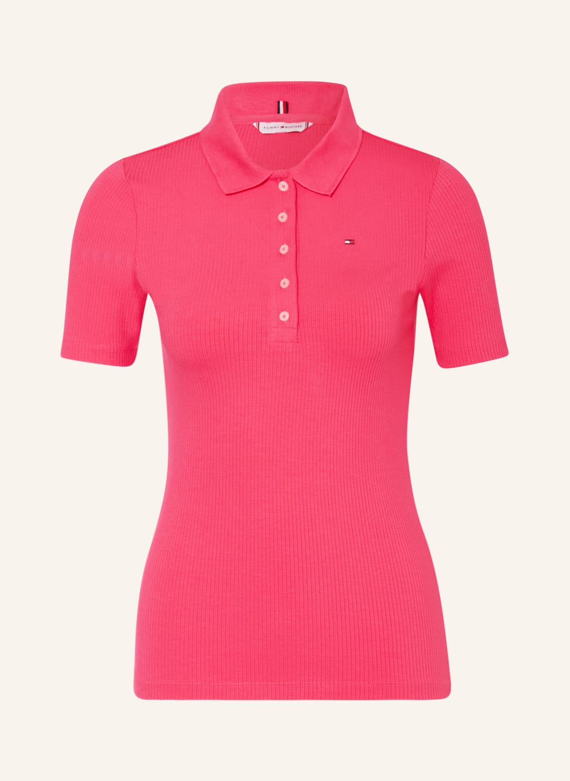 Tommy Hilfiger Jersey-Poloshirt pink von Tommy Hilfiger
