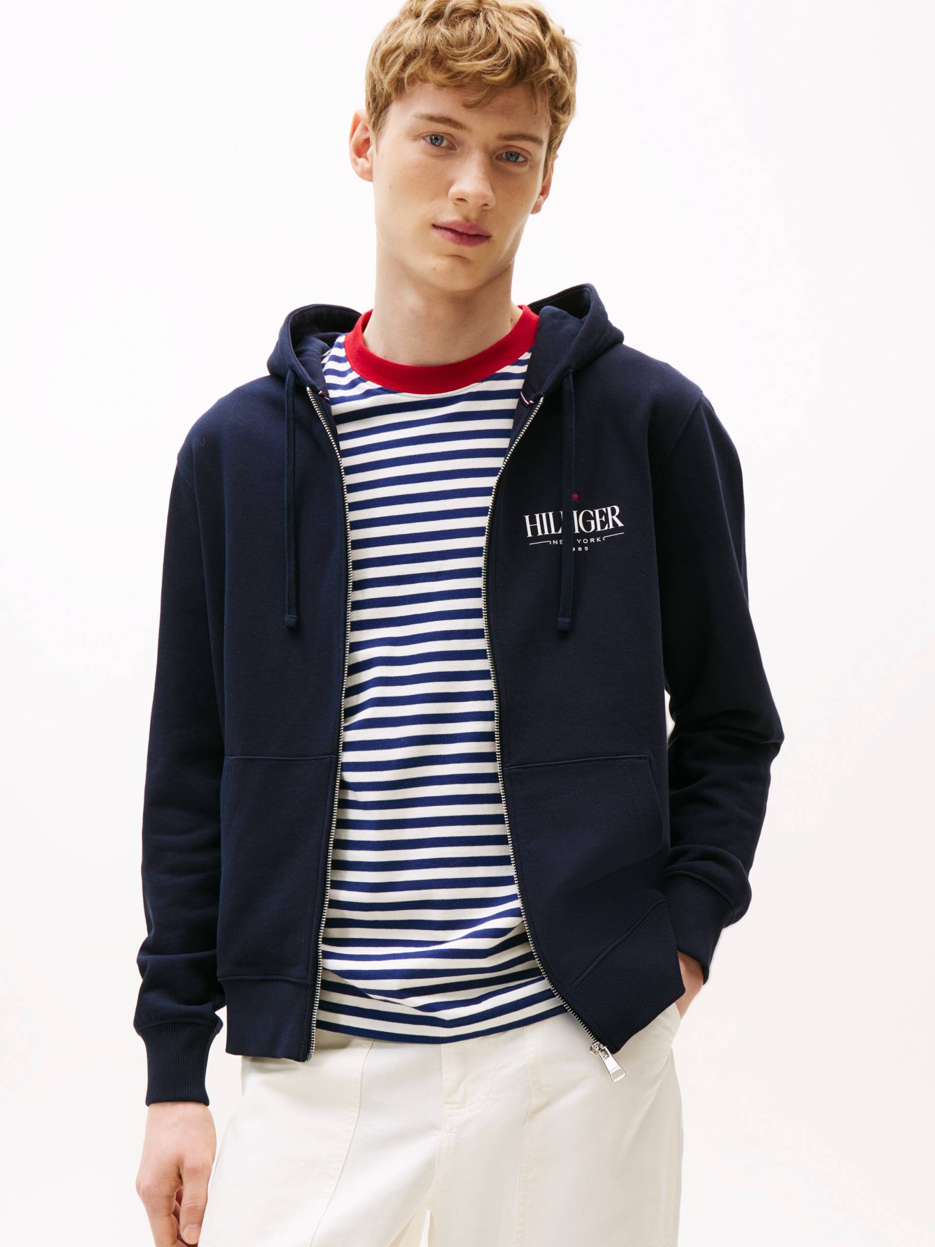 Tommy Hilfiger Kapuzensweatjacke »HILFIGER STACKED HOODED ZIP TH« Tommy Hilfiger Kapuzensweatjacke »HILFIGER STACKED HOODED ZIP TH« von Tommy Hilfiger