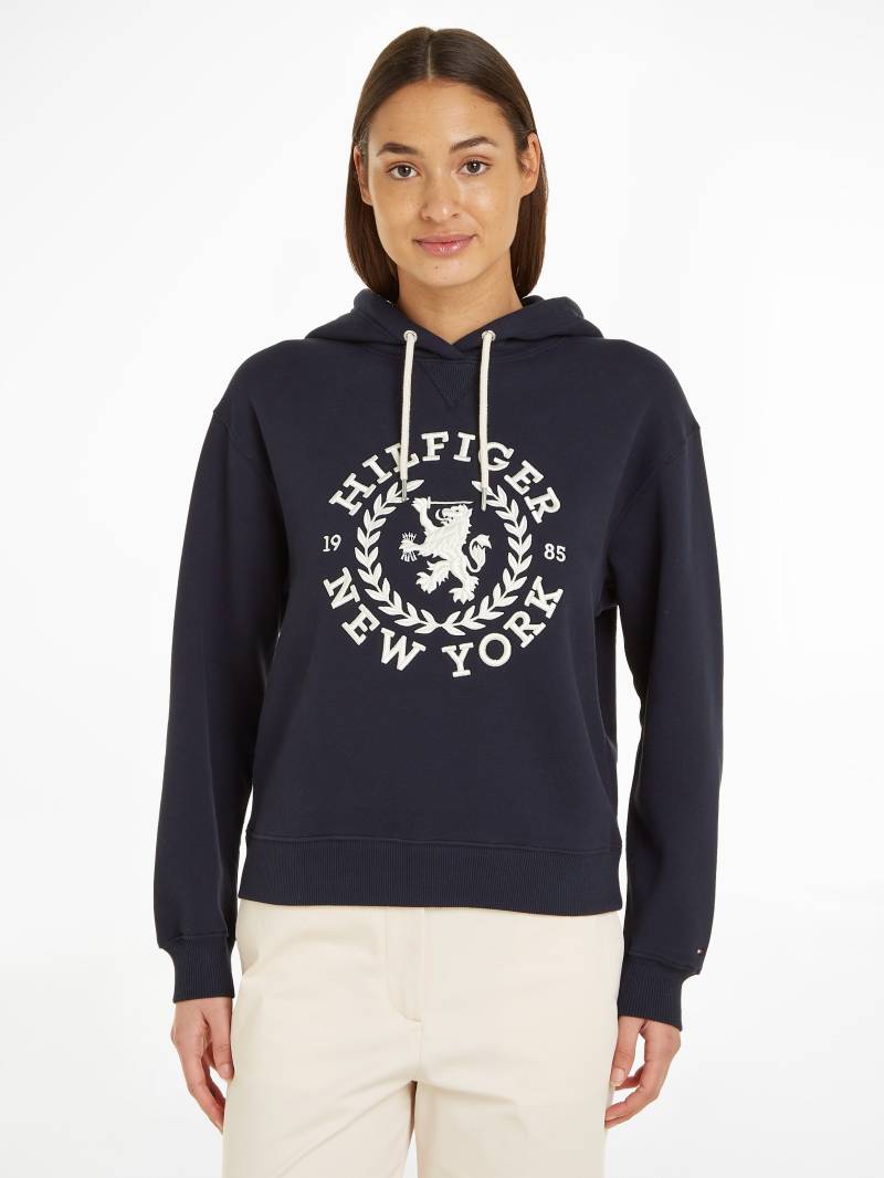 Tommy Hilfiger Kapuzensweatshirt »REG CREST HOODIE«, mit gesticktem Logoschriftzug von Tommy Hilfiger