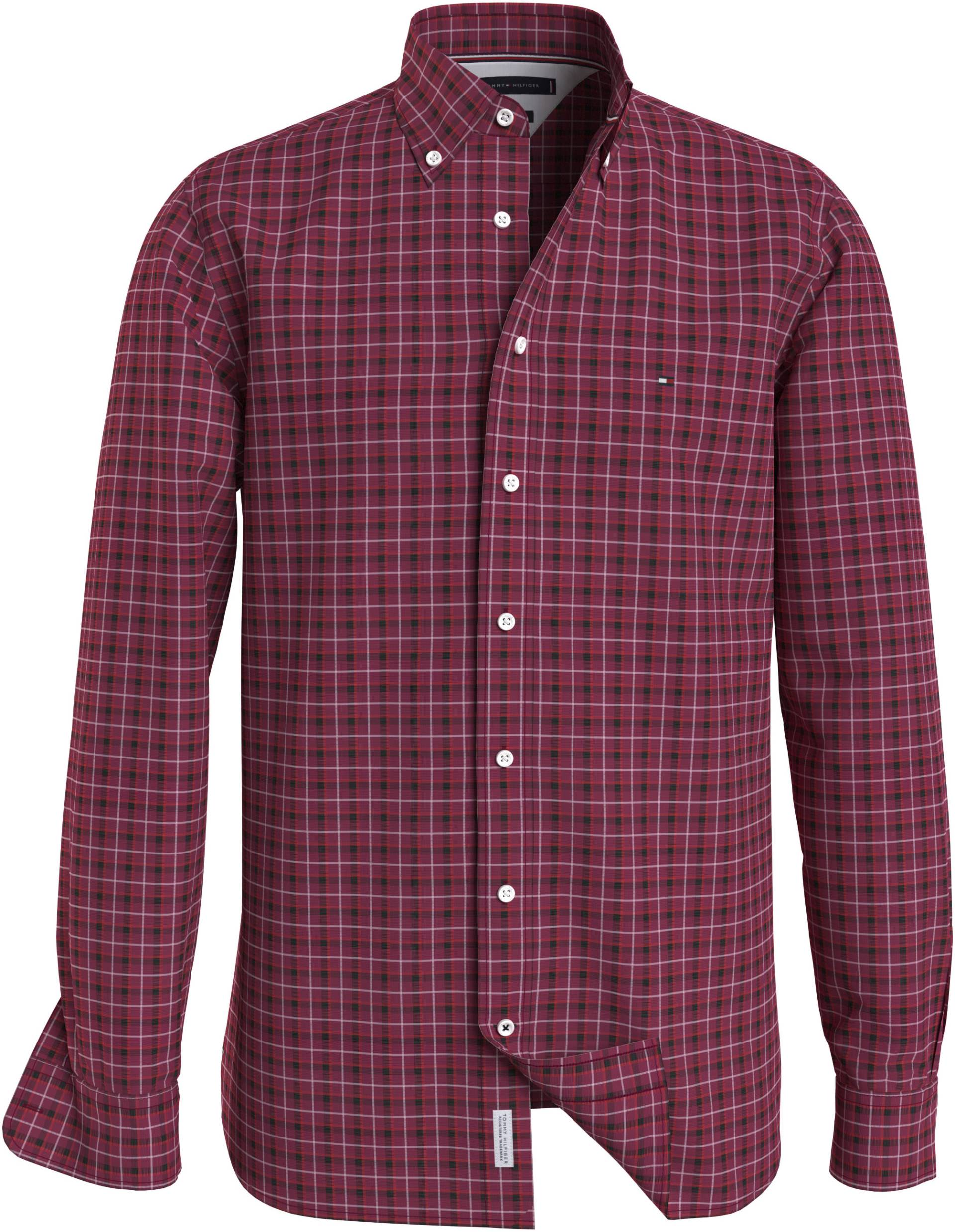 Tommy Hilfiger Karohemd »FLEX SMALL CHECK RF SHIRT«, mit kleiner Logostickerei von Tommy Hilfiger