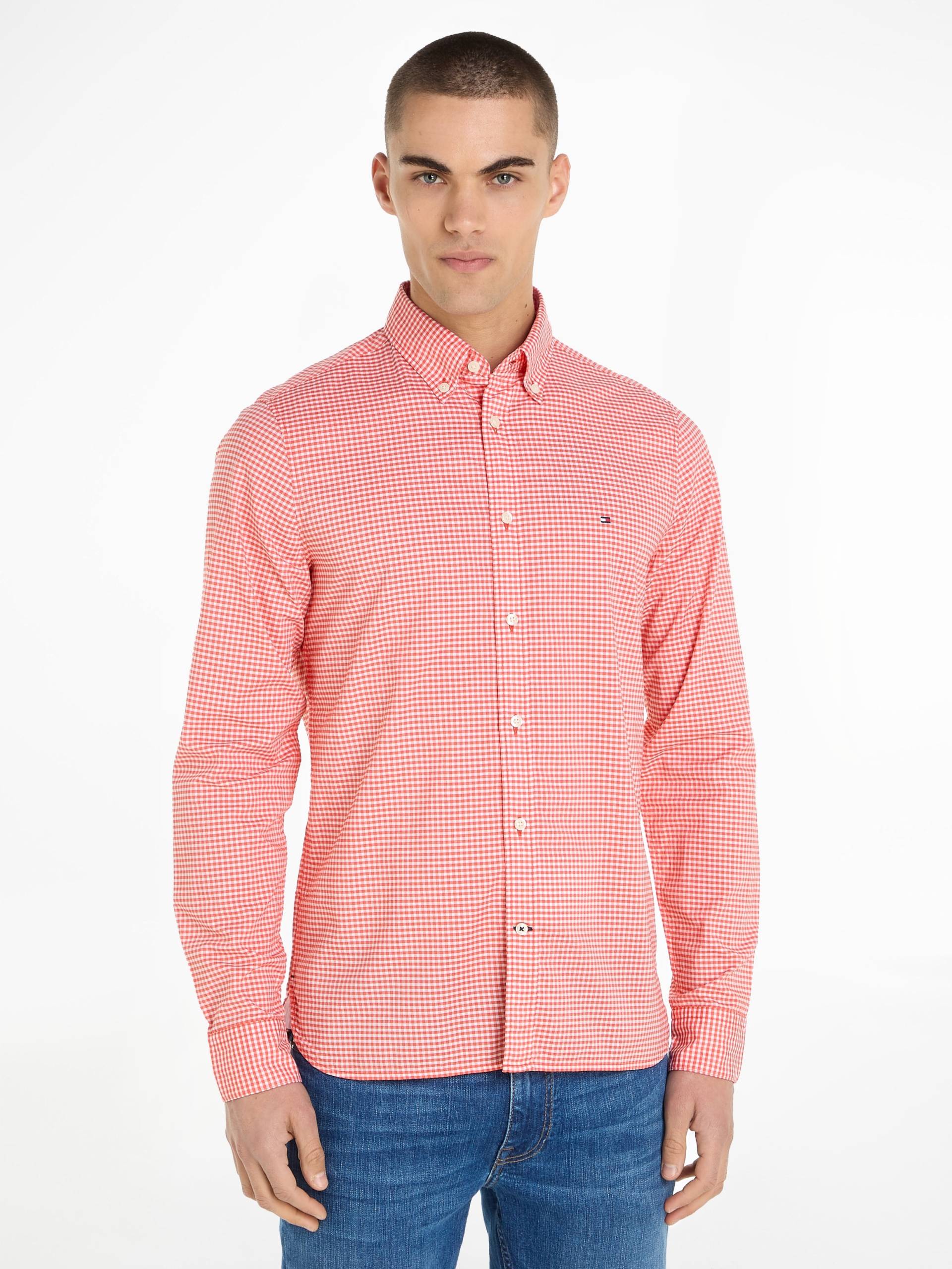 Tommy Hilfiger Karohemd »FLEX TEXTURED GINGHAM SF SHIRT« von Tommy Hilfiger