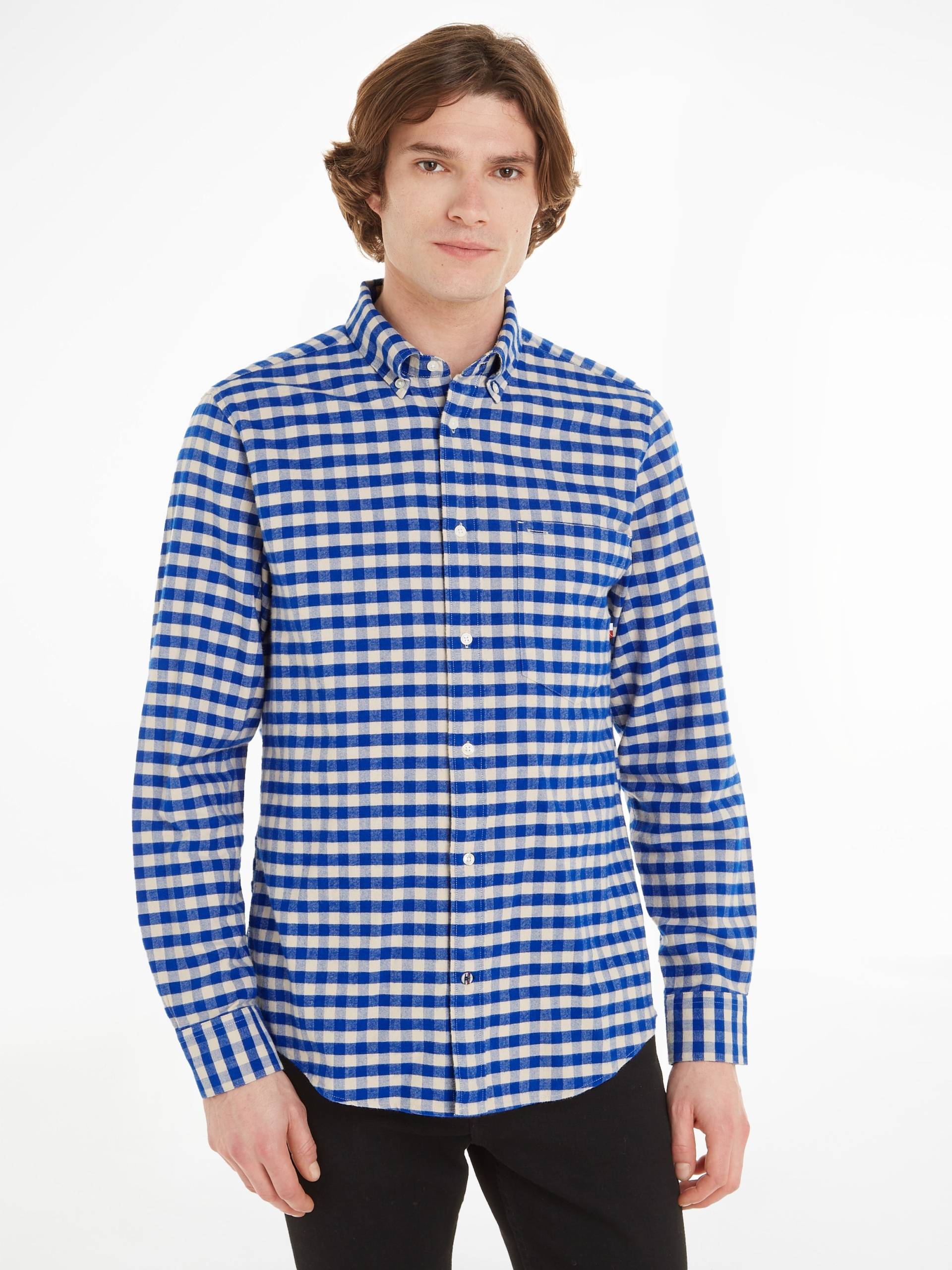 Tommy Hilfiger Karohemd »OXFORD BRUSHED GINGHAM RF SHIRT« von Tommy Hilfiger