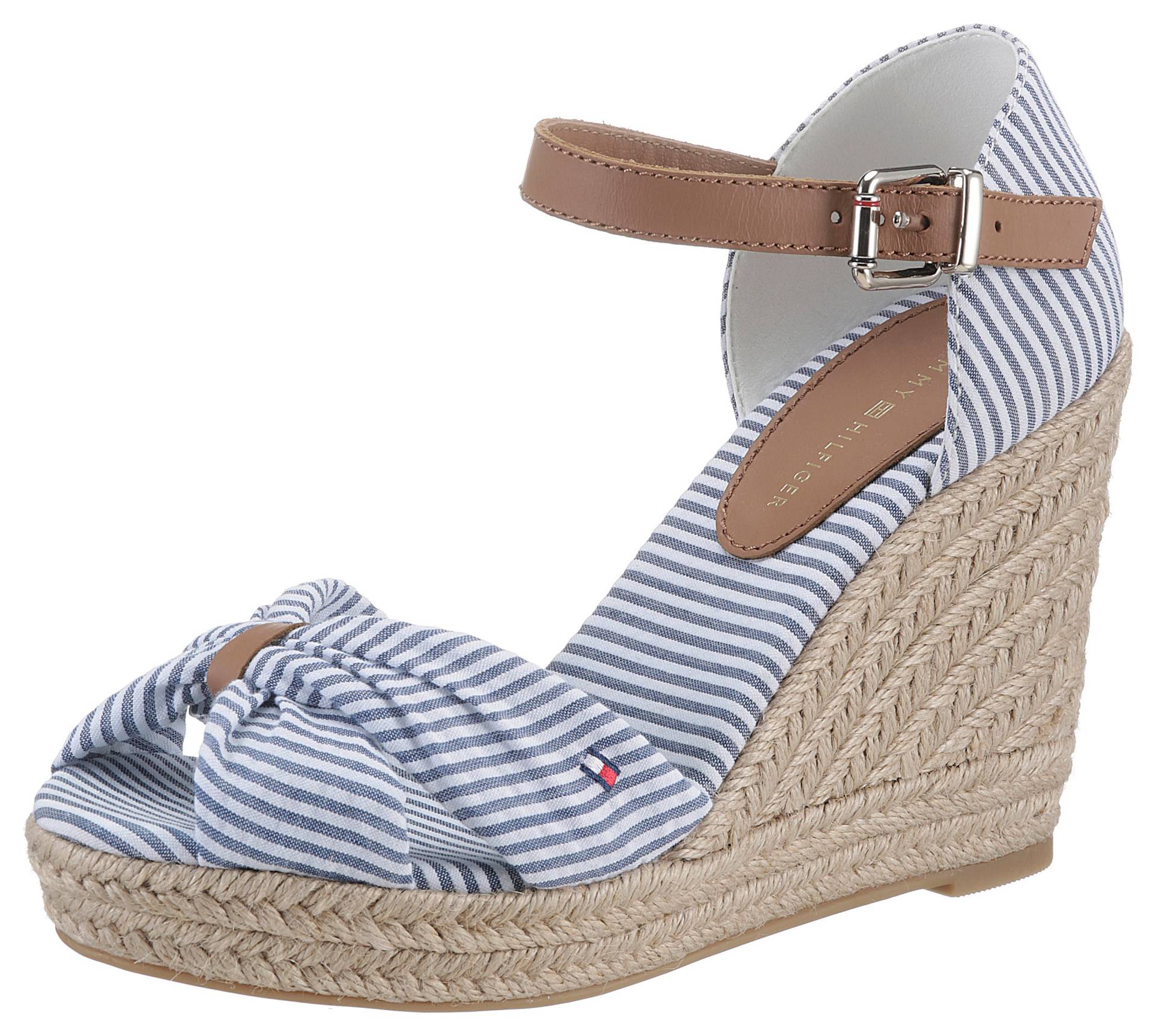 Tommy Hilfiger Keilsandalette »BASIC SEERSUCKER HIGH WEDGE« von Tommy Hilfiger