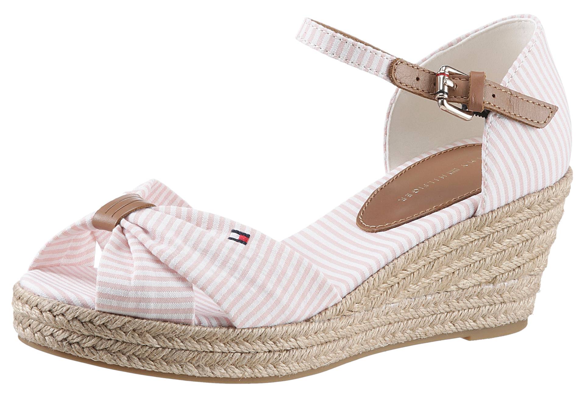 Tommy Hilfiger Keilsandalette »HIGH WEDGE SEERSUCKER« von Tommy Hilfiger