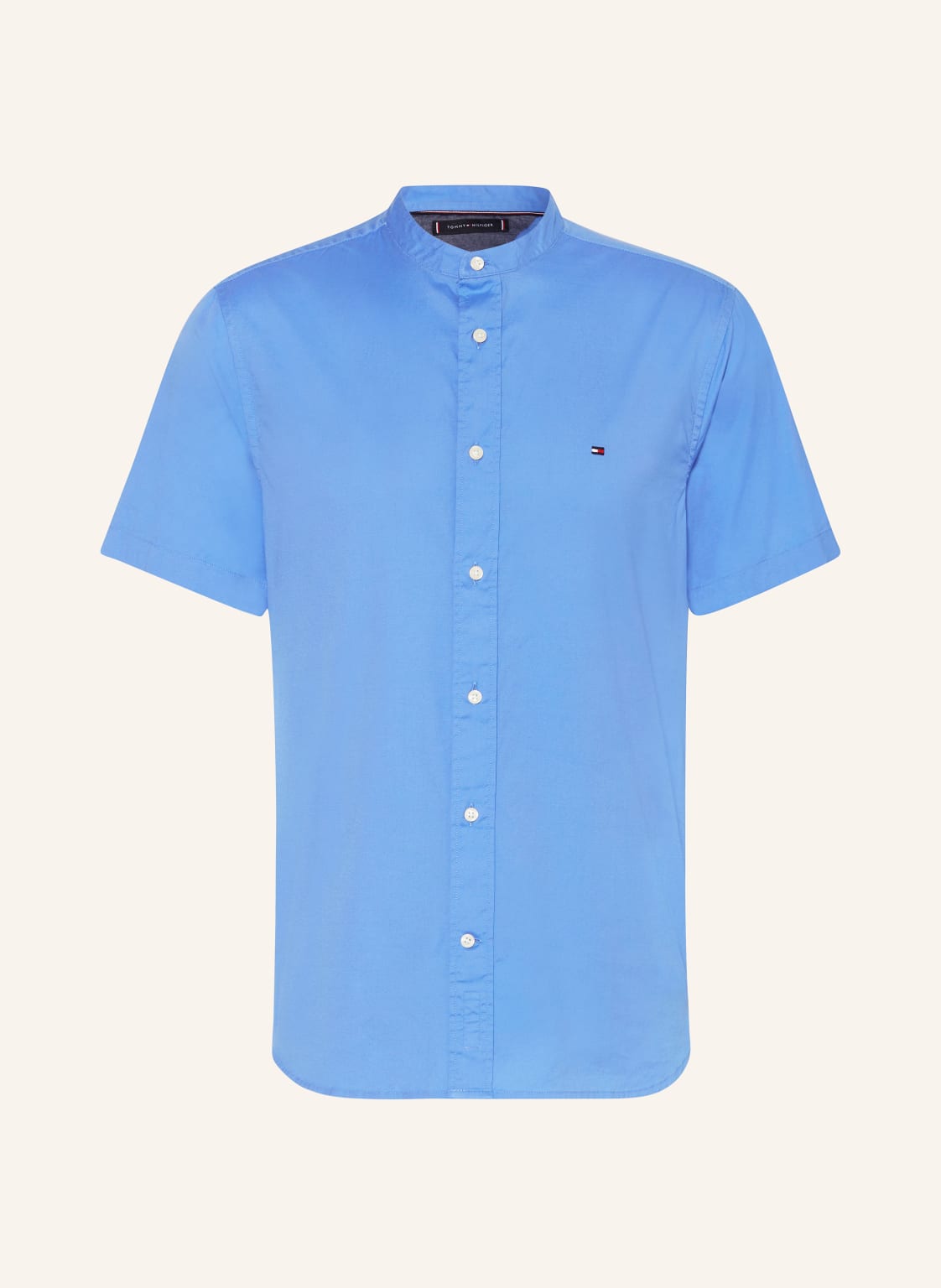 Tommy Hilfiger Kurzarm-Hemd Comfort Fit blau von Tommy Hilfiger