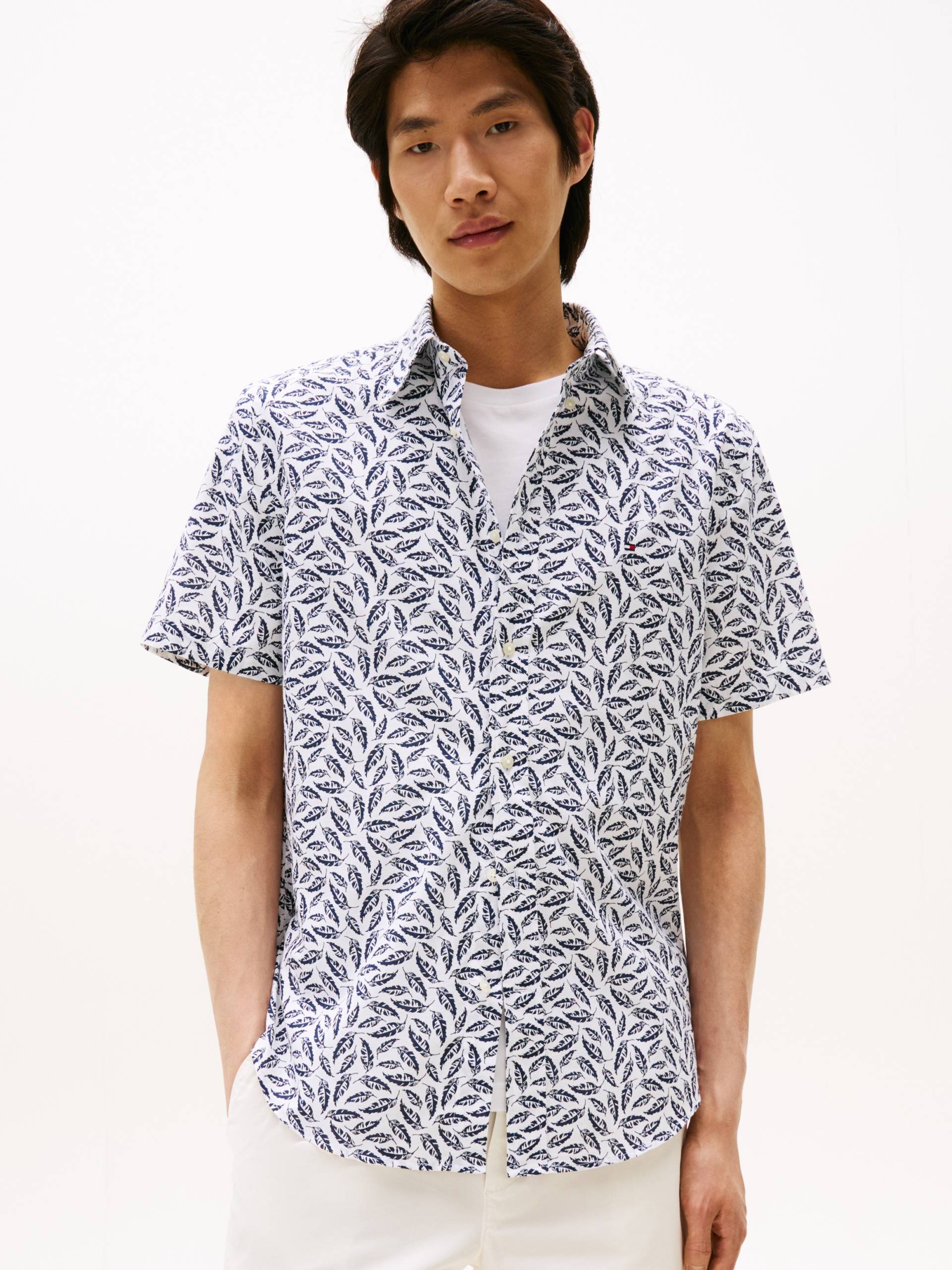 Tommy Hilfiger Kurzarmhemd »LINEN BLEND PRINT S/S RF SHIRT«, modischer Print, mit Leinenanteil Tommy Hilfiger Kurzarmhemd »LINEN BLEND PRINT S/S RF SHIRT«, modischer Print, mit Leinenanteil von Tommy Hilfiger