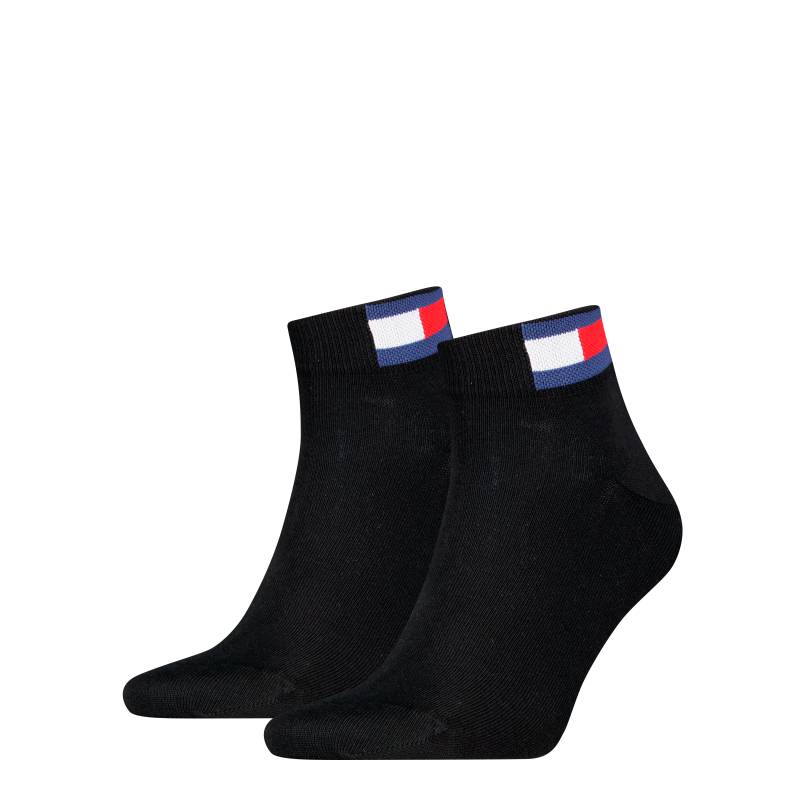 Tommy Hilfiger Kurzsocken »TH UNI TJ QUARTER 2P FLAG«, (2 Paar), Verstärkte Ferse und Spitze für zusätzliche Strapazierfähigkeit von Tommy Hilfiger