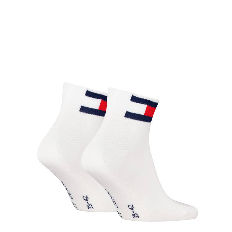 Tommy Hilfiger Kurzsocken »TH UNI TJ QUARTER 2P FLAG«, (2 Paar), Verstärkte Ferse und Spitze für zusätzliche Strapazierfähigkeit von Tommy Hilfiger