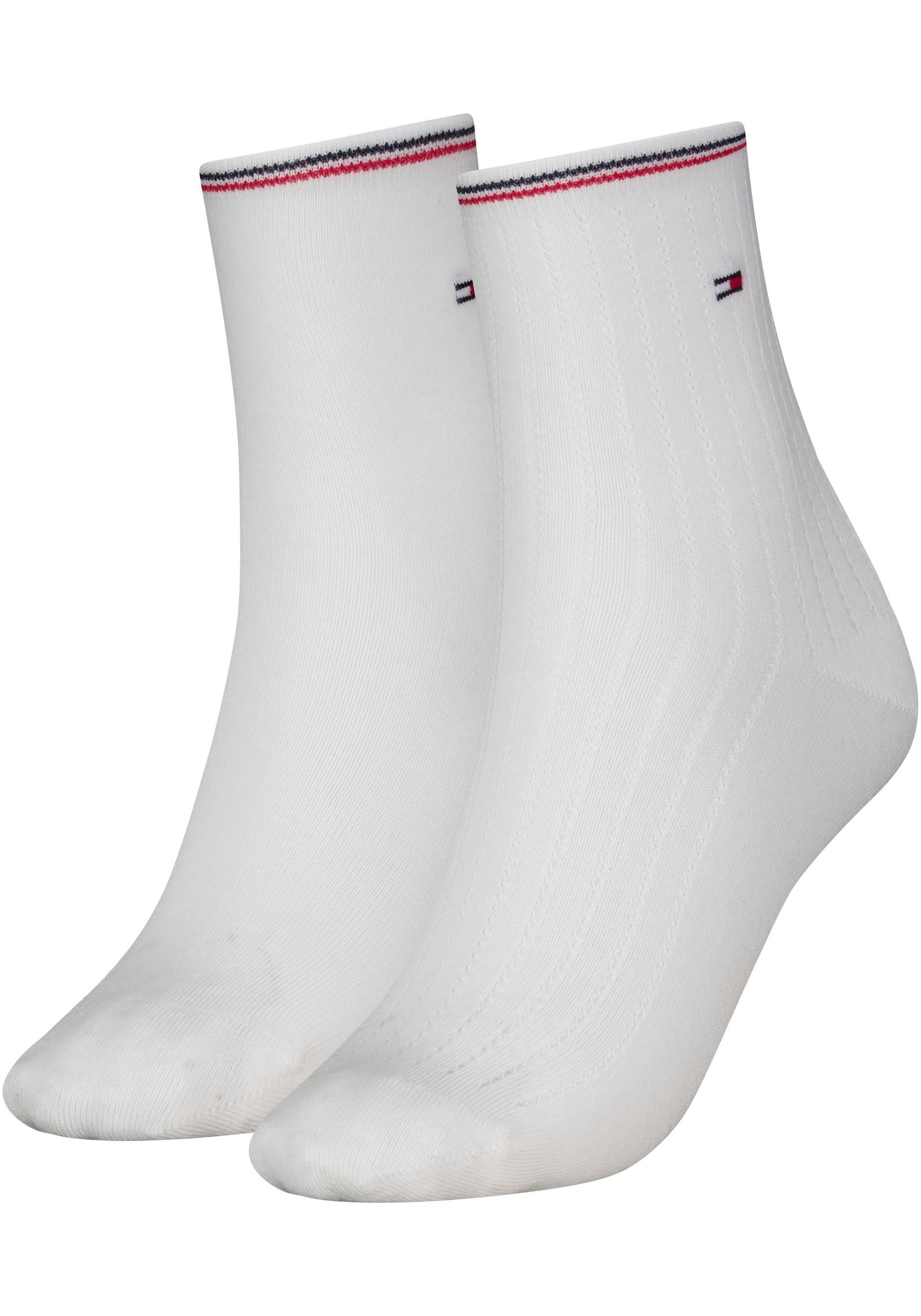 Tommy Hilfiger Kurzsocken »WOMEN SHORT SOCK OPENWORK GLOBAL STRIPE« von Tommy Hilfiger